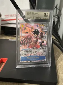 One Piece Card Monkey D. Luffy Gear 4 Manga Alt OP11-118 Fist of Divine English - Image 1