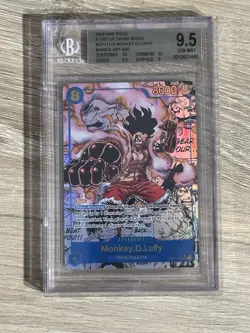 One Piece Card Monkey D. Luffy Gear 4 Manga Alt OP11-118 Fist of Divine English - Image 4