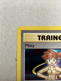 Pokemon Misty Gym Heros Unlimited Trainer Card First Edition 18/132 Holo NM - Image 4