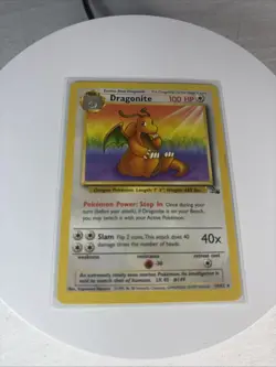 Pokemon TCG Dragonite Fossil 19/62 Rare 100 HP Regular Card English 1999 - Image 1