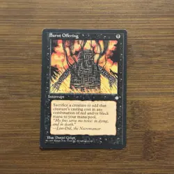 Burnt Offering LP Ice Age 1995 Magic the Gathering Card MTG TCG - Image 1