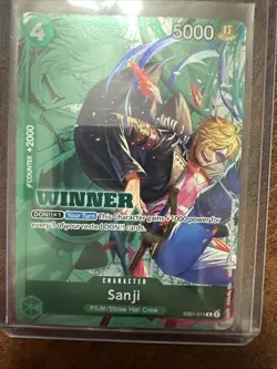 Sanji One Piece Card Game Lot (4) Op01-013 Promotion Card - Image 2