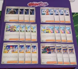 Pokemon TCG Trainer Card Playsets For Deck Building - Supporters - Image 1