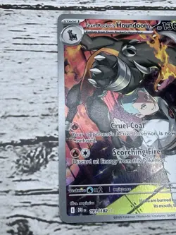 Pokemon TCG Team Rockets Houndoom Illustration Rare Card 191/182 Destined Rivals - Image 3