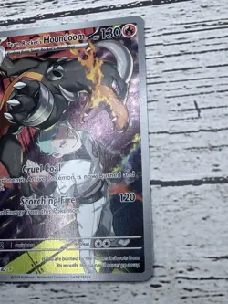 Pokemon TCG Team Rockets Houndoom Illustration Rare Card 191/182 Destined Rivals - Image 4