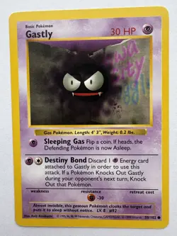 Pokemon TCG: 1999 Shadowless Gastly Base Set, Card-50/102 - Image 1