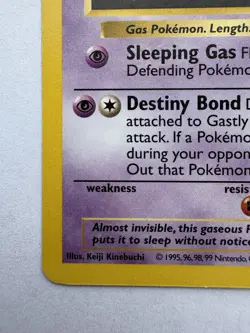 Pokemon TCG: 1999 Shadowless Gastly Base Set, Card-50/102 - Image 5