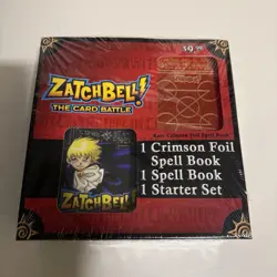 Zatch Bell The Card Battle Crimson Foil Spell Bk + Starter Set + 2nd Spell Book - Image 1