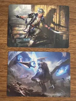 Magic The Gathering Final Fantasy ART SERIES Cards YIAZMAT 7/53 & LOCKE 15/53 - Image 1