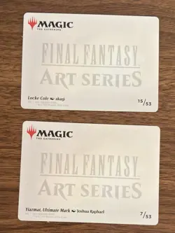 Magic The Gathering Final Fantasy ART SERIES Cards YIAZMAT 7/53 & LOCKE 15/53 - Image 2