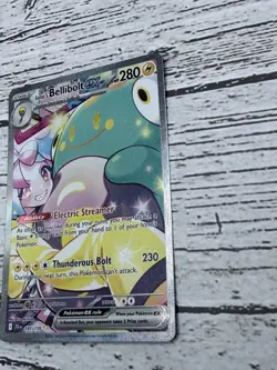 Iono's Bellibolt EX 183/159 Journey Together Sir NM Pokemon TCG Card - Image 4
