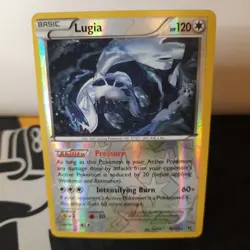 Lugia 78/124 Reverse Holo Fates Collide Pokemon Card - LP - Image 1