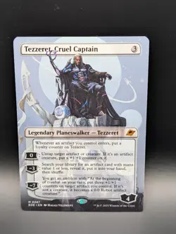 MTG - Tezzeret, Cruel Captiain (Borderless) - Legendary Planeswalker - EOE 287 - Image 1