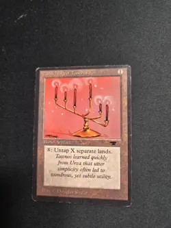 MTG Candelabra of Tawnos Antiquities Vintage Rare MP Magic The Gathering - Image 1