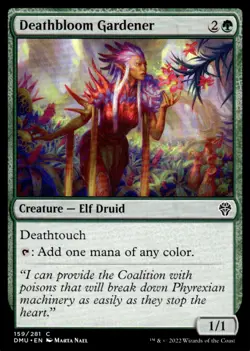 2022 MTG Deathbloom Gardener Common Dominaria United #159 - Image 1