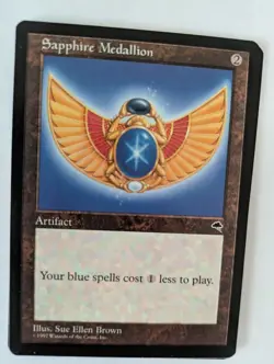 Sapphire Medallion Tempest MTG NM Free shipping with tracking - Image 1
