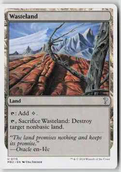 Wasteland (White Border) Mystery Booster 2 (115) Normal - MTG - Image 1