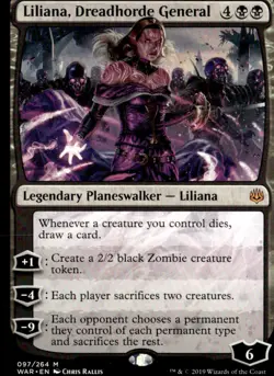 War of the Spark #97 Liliana, Dreadhorde General - Image 1