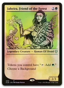 Jaheira, Friend of the Forest (Showcase) #409 (Foil) NM Baldur's Gate Magic MTG - Image 1