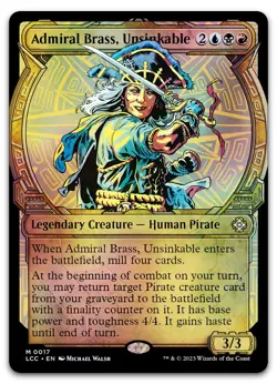 Admiral Brass, Unsinkable (Showcase) #17 (Foil) NM Lost Caverns of Ixalan - Image 1