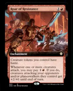 Roar of Resistance LP Light Play Phyrexia Commander MTG [11734] - Image 1