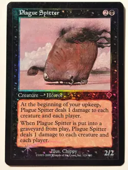 Plague Spitter Invasion FOIL LP light clouding Magic the Gathering - Image 1