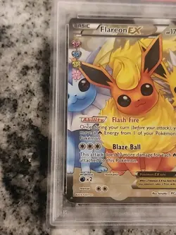 2016 POKEMON XY GENERATIONS RADIANT COLL #RC28 FULL ART/FLAREON EX PSA 7 - Image 5