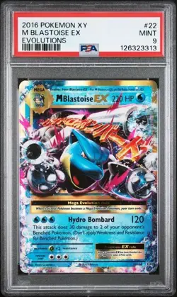 M Blastoise EX - 22/108 XY - Evolutions Ultra Rare PSA 9 MINT - POKEMON TCG - Image 1