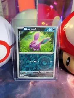 Nidoran M 32/165 Pokemon TCG S&V 151 Reverse Holo Common NM - Image 1
