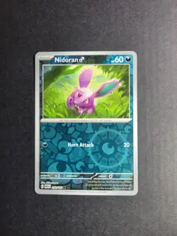 Nidoran M 32/165 Pokemon TCG S&V 151 Reverse Holo Common NM - Image 2
