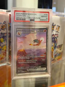 2023 POKEMON MEW EN-151 SPECIAL ILLUSTRATION RARE #199 CHARIZARD EX PSA 10 - Image 1