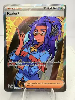 Pokemon TCG Prismatic Evolutions Full Art Raifort 142/131 Near Mint - Image 1
