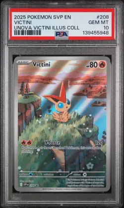 PSA 10 - 2025 POKEMON, SVP EN, VICTINI, UNOVA VICTINI ILLUS COLL - Image 2