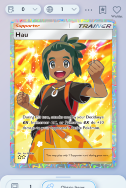 Pokemon TCG POCKET - Hau Full Art 2⭐, Eevee Grove, English - Image 3