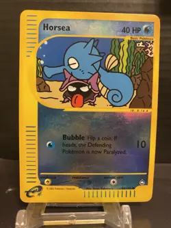 Horsea 084/147 Aquapolis 2002 Reverse Holo Pokemon TCG RARE - Image 4