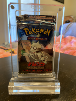 Pokemon TCG Sealed Neo Discovery Booster Pack PROTECTIVE DISPLAY CASE INCLUDED - Image 2