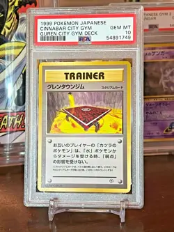 1999 Pokemon Japanese Cinnabar City Gym - PSA 10 Gem Mint! - Image 1