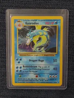 Pokemon TCG Gyarados holographic 6/102 Base Set unlimited LP WOTC rare - Image 2
