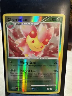 Cherrim Reverse Holo 45/130 2007 Diamond Pearl Pokemon LP - Image 1