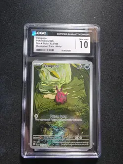 2025 Pokemon Black Bolt Illustration Rare Holo Venipede #132/086 CGC 10 - Image 1