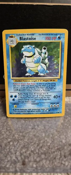 1999 Pokemon Blastoise Holo Base Set Unlimited - 2/130 -HP - Image 1
