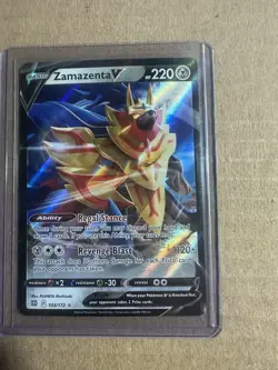 Pokemon TCG Zamazenta V Sword & Shield: Brilliant Stars 105/172 Holo Ultra Rare - Image 1