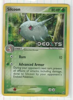 2005 Pokemon Silcoon 46/107 Holo Foil Stamped Ex Deoxts LP - Image 1
