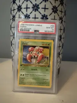 Paras #59 Jungle 1st Edition Mint Pokemon TCG Vintage 1999 PSA 10 - Image 1