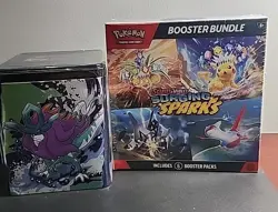 Pokemon Surging Sparks Booster Bundle With Collection Tin Sealed - Image 1