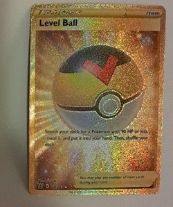 Level Ball 181/163 NM Gold Secret Rare Pokemon Sword and Shield Battle Styles - Image 1