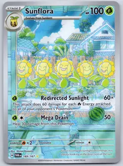 Sunflora 169/167 (NM) - SV06: Twilight Masquerade Illustration Rare Pokemon TCG - Image 1