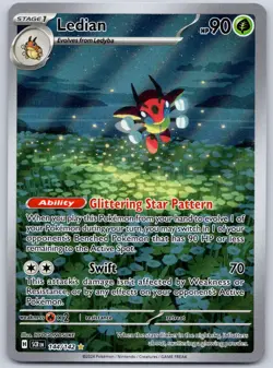 Ledian 144/142 (NM) - SV07: Stellar Crown - Illustration Rare Pokemon TCG - Image 1