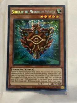 Yugioh Shield of the Millennium Dynasty MP25-EN078 Prismatic Secret Rare NM - Image 1