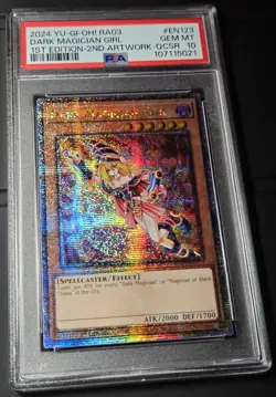 2024 YU-GI-OH! QUARTER CENTURY BONANZA Dark Magician Girl RA03-EN123 QCR PSA 10 - Image 2